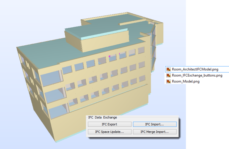 MagiCAD Room IFC Import for architectural models