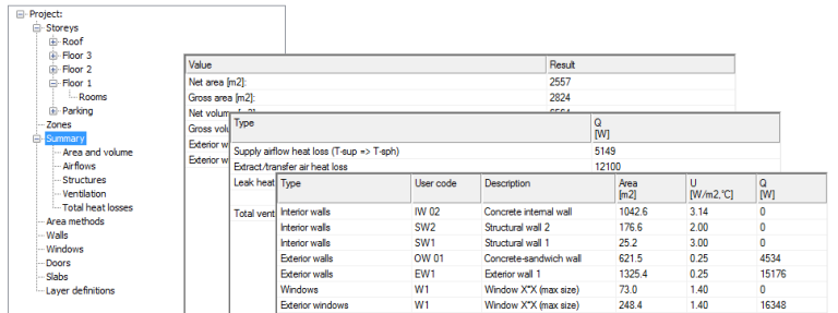 MagiCAD Room Integrated calculations