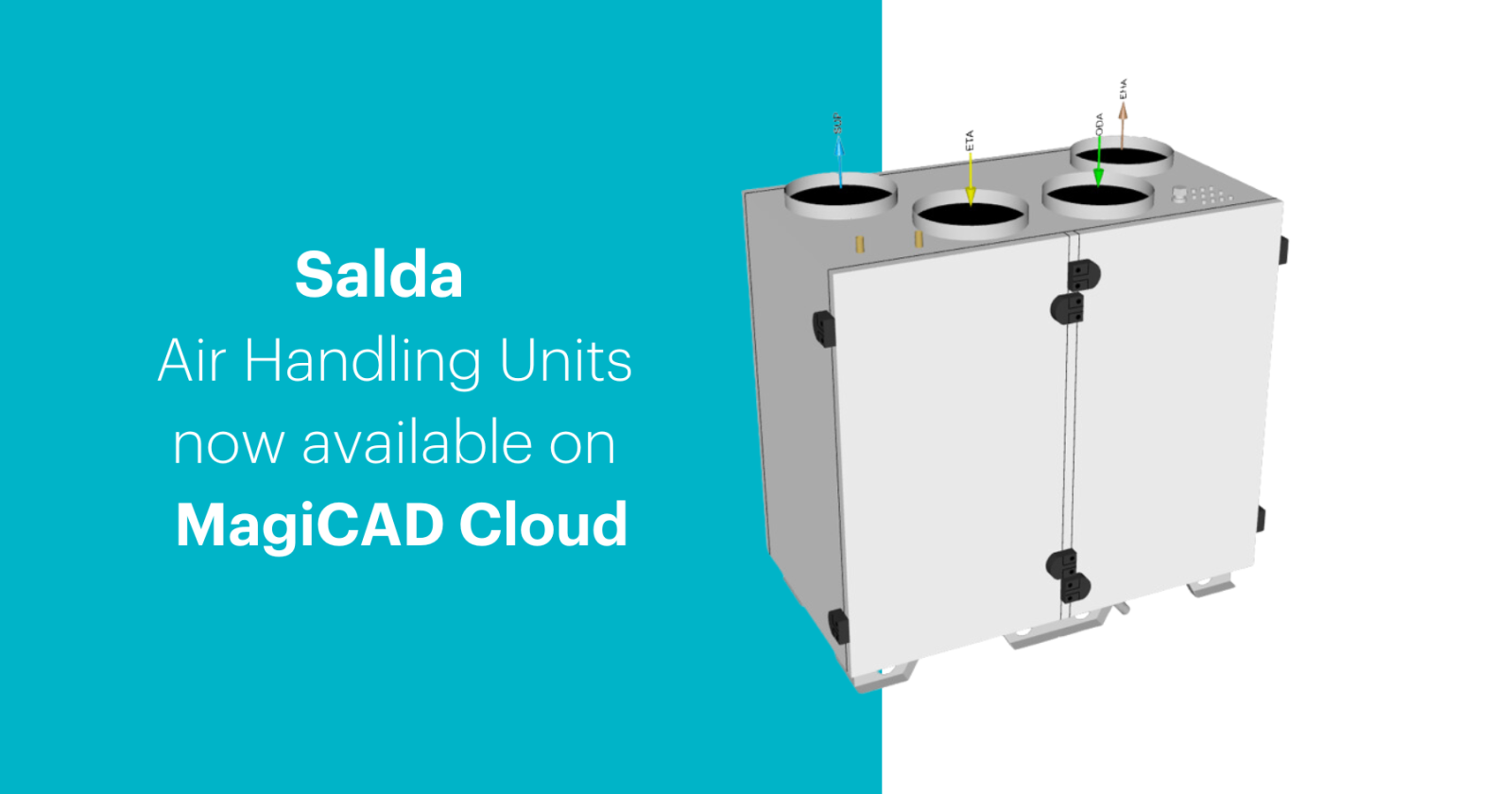Salda air handling units now available on MagiCAD Cloud