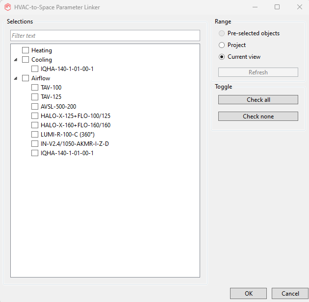 MagiCAD for Revit-Summarise device values for a space