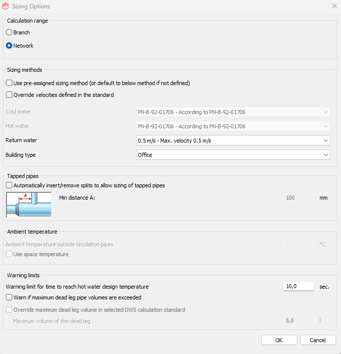 MagiCAD for Revit-Support for Polish domestic water calculation standard