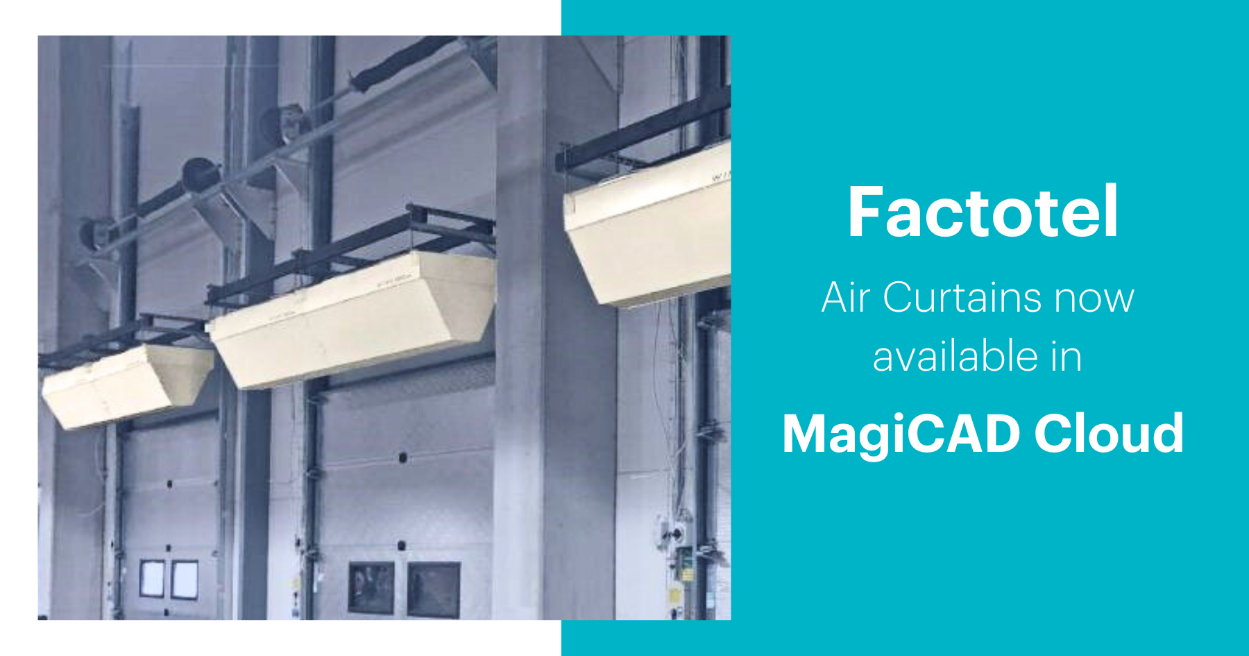Factotel Air Curtains on MagiCAD Cloud